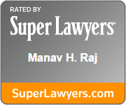 Rated by super lawyers manav H. Raj | superlawyers.com